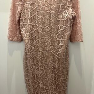 Le Chateau Lace Dress in Soft Pink